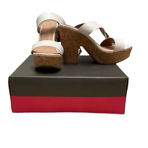 Womens cork wedge sandal